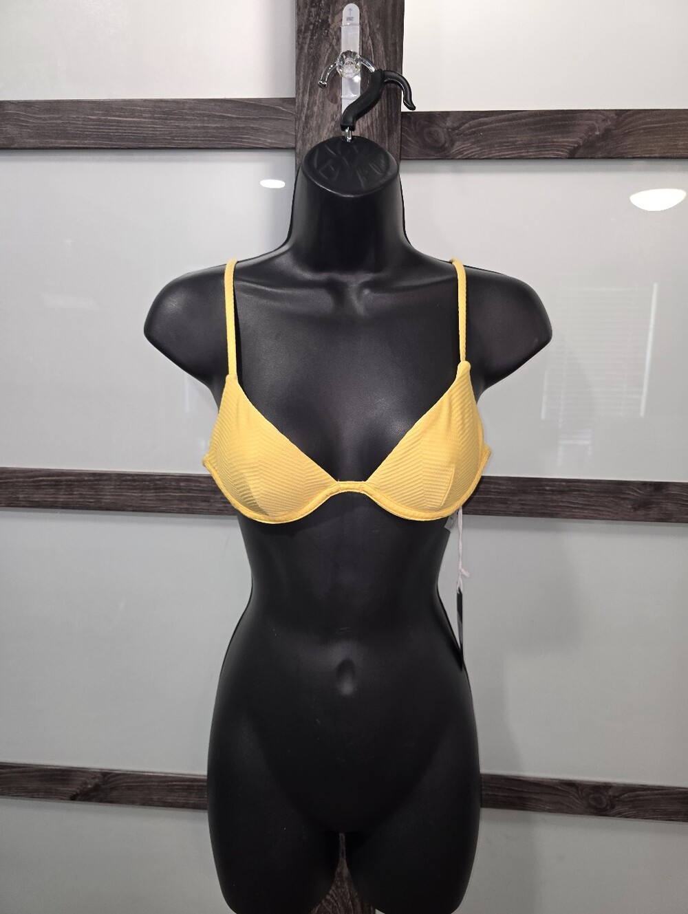 NWT Tilly's RSQ U Wire Yellow Bralette Bikini Top Sz S